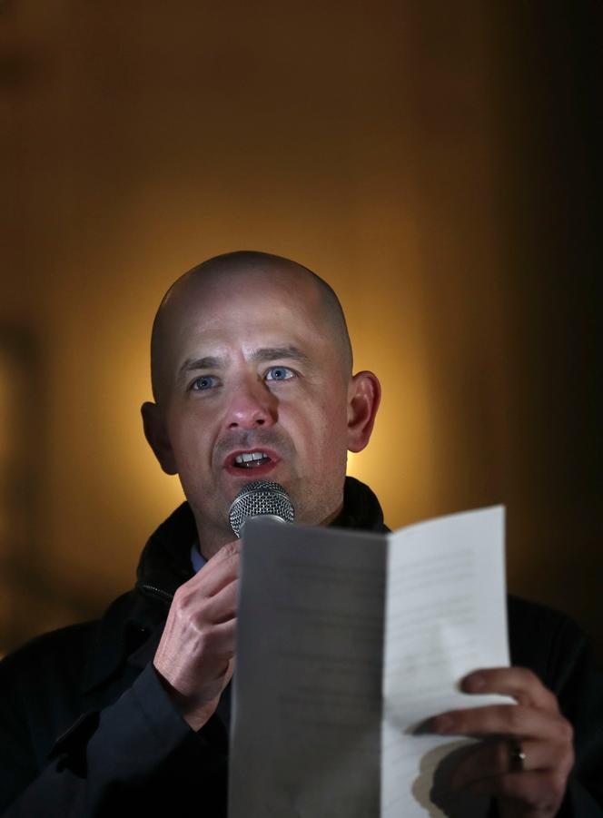 Evan McMullin, candidat indépendant dans l'Utah, à Salt Lake City en novembre 2021. 