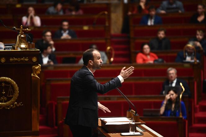 Le député de La France insoumise (LFI) Manuel Bompard, à l’Assemblée nationale, le 10 octobre 2022.