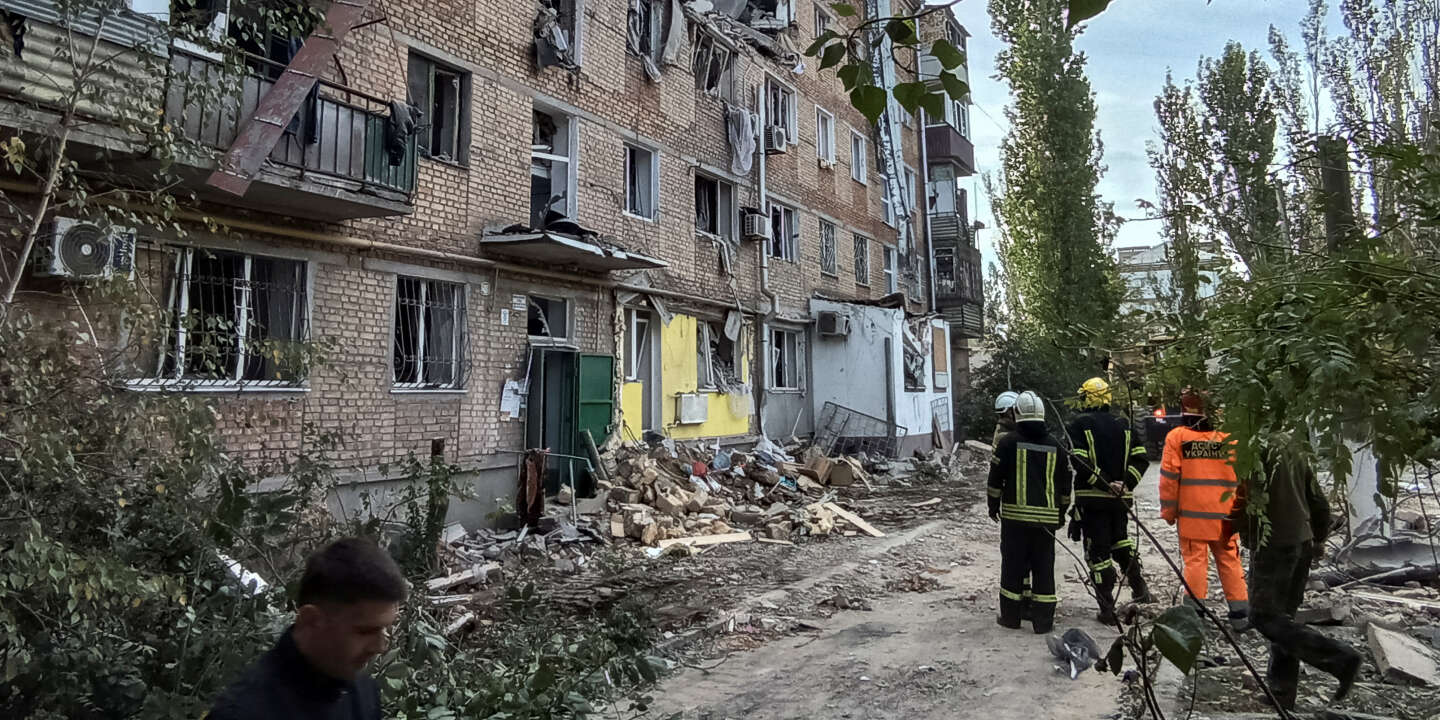 en bygning i Belgorod, en russisk by som grenser til Ukraina, ble rammet av ukrainsk beskytning
