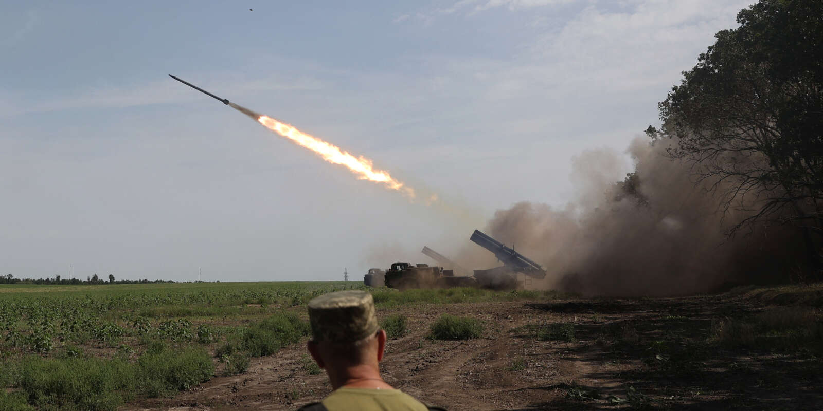 Une unité d’artillerie ukrainienne, près d’une ligne de front dans la région de Donetsk, le 27 août 2022.