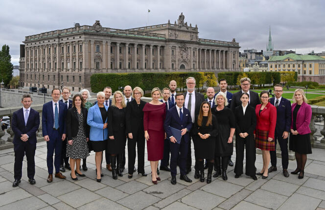 Le gouvernement suédois, à Stockholm, le 18 octobre 2022. 