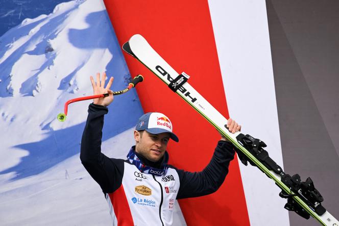O esquiador francês Alexis Pinturault, em Courchevel (Savoie), 17 de março de 2022.