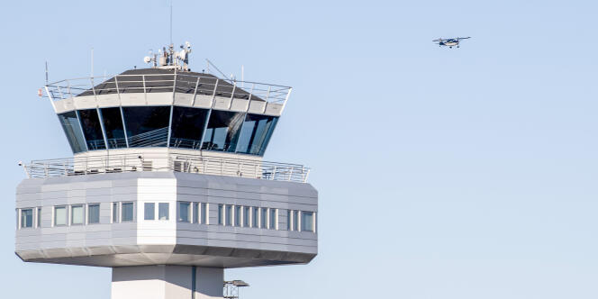 View of the airport control tower in Bergen (West), the second largest city in the country, Wednesday, October 19.