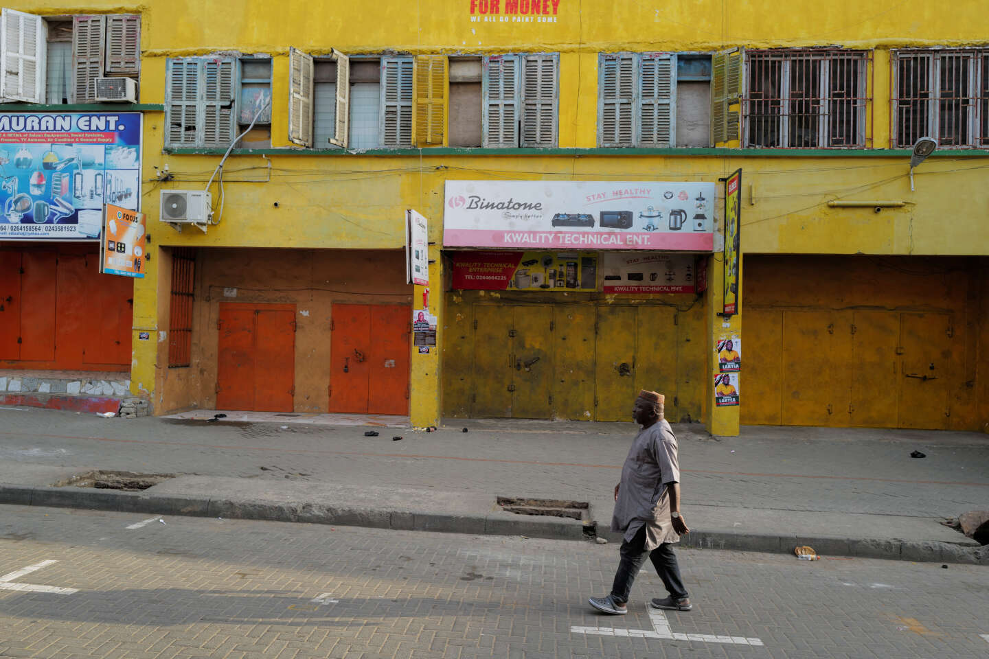 Au Ghana, les commerçants ferment boutique pour dénoncer une inflation record
