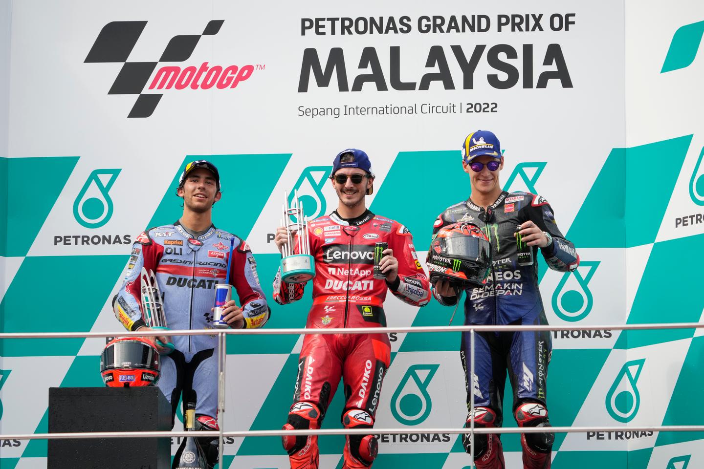 MotoGP : Francesco Bagnaia tout près du sacre, Fabio Quartararo en ...