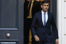 Rishi Sunak leaves the Conservative Campaign Headquarters in London, Monday, Oct. 24, 2022. Rishi Sunak will become the next Prime Minister after winning the Conservative Party leadership contest. (AP Photo/David Cliff)