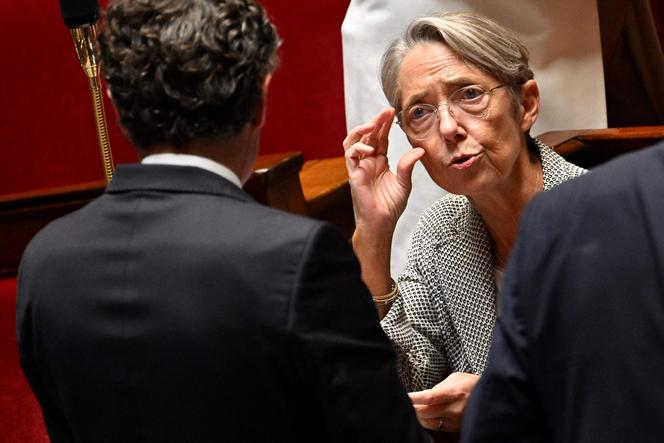 Elisabeth Borne à l’Assemblée nationale, à Paris, le 25 octobre 2022.
