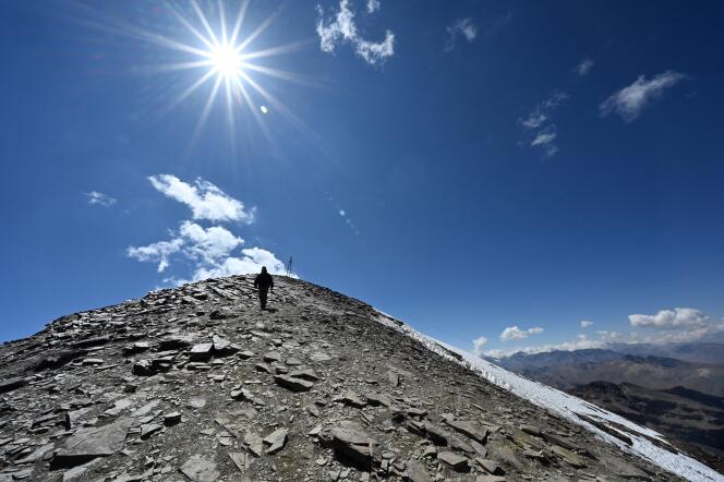 La montagne Chacaltaya en Bolivie, en septembre 2021.