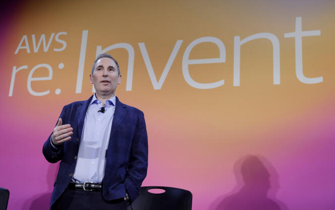 Amazon CEO Andy Jassy in Las Vegas in December 2019.  Until then the company's head of digital services, he succeeded founder Jeff Bezos in 2021.