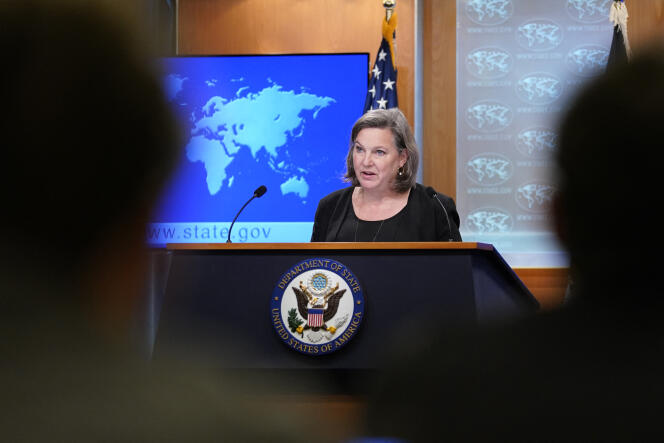Victoria Nuland, la la sous-secrétaire d’Etat américaine, à Washington, le 27 janvier 2022.