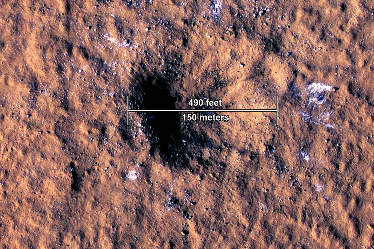 Het geluid van de grootste meteorietinslag die NASA ooit op Mars heeft geregistreerd