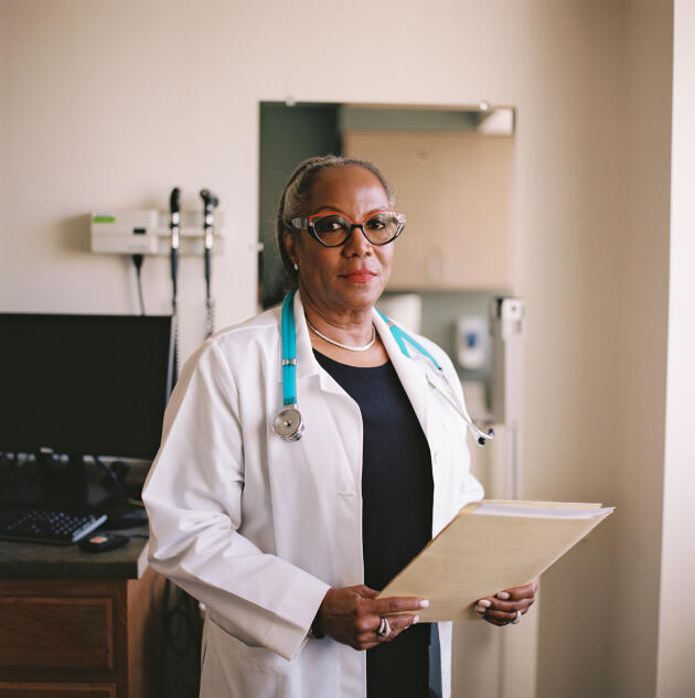 Shari Maxwell has been a gynecologist for 34 years and she is committed to abortion rights. She is seen here in her office in Dearborn, Michigan, on October 21.