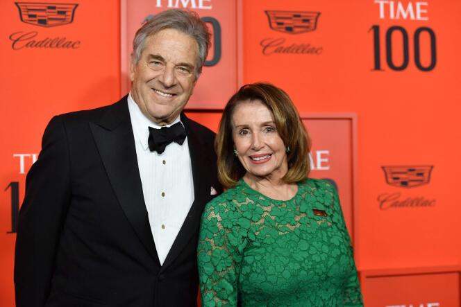 Nancy Pelosi and her husband, Paul, arrive at the Time 100 Gala at Lincoln Center in New York City on April 23, 2019.