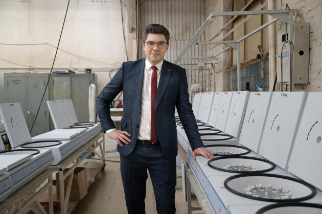 Yuri Saprykine, directeur commercial de la société Liston à Zhukov, Kaluga Oblast, le 24 octobre 2022.