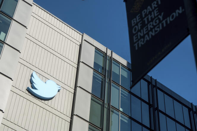 Les bureaux de Twitter à San Francisco, en Californie, le 1er novembre 2022.
