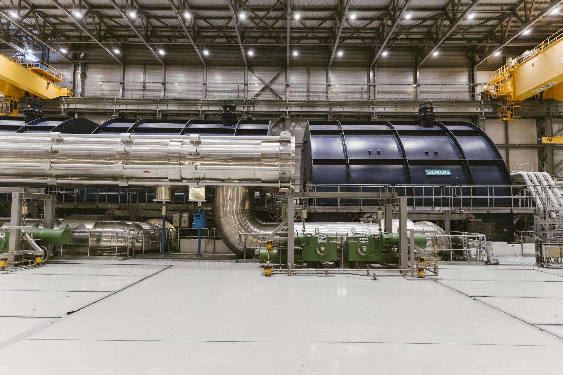 La turbine du réacteur nucléaire Olkiluoto 3.