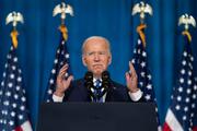 Joe Biden, lors de son du discours du 2 novembre 2002, à Washington.