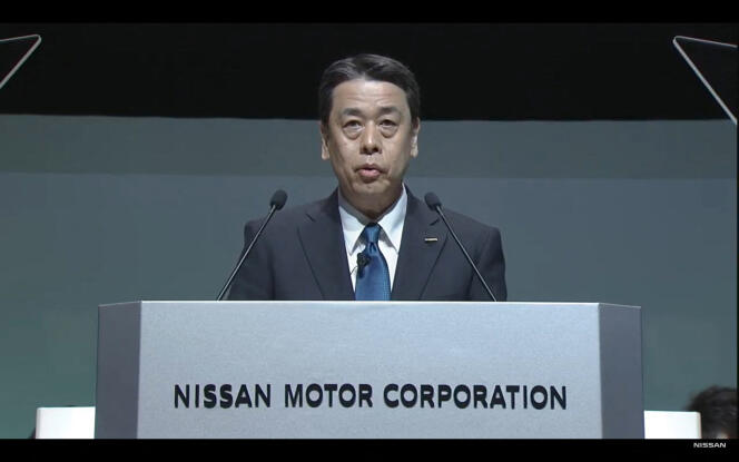 Le PDG de Nissan, Makoto Uchida, à Yokohama, au Japon, en juin 2020. 