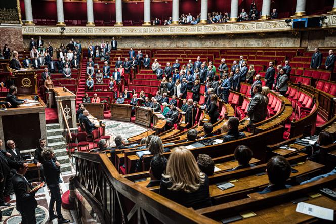 Les députés se prononceront en assis-debout sur la sanction infligée au député du Rassemblement national Grégoire de Fournas à Paris le 4 novembre 2022.