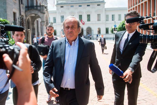 Michel Platini, el 8 de junio de 2022, en Bellinzona (Suiza).