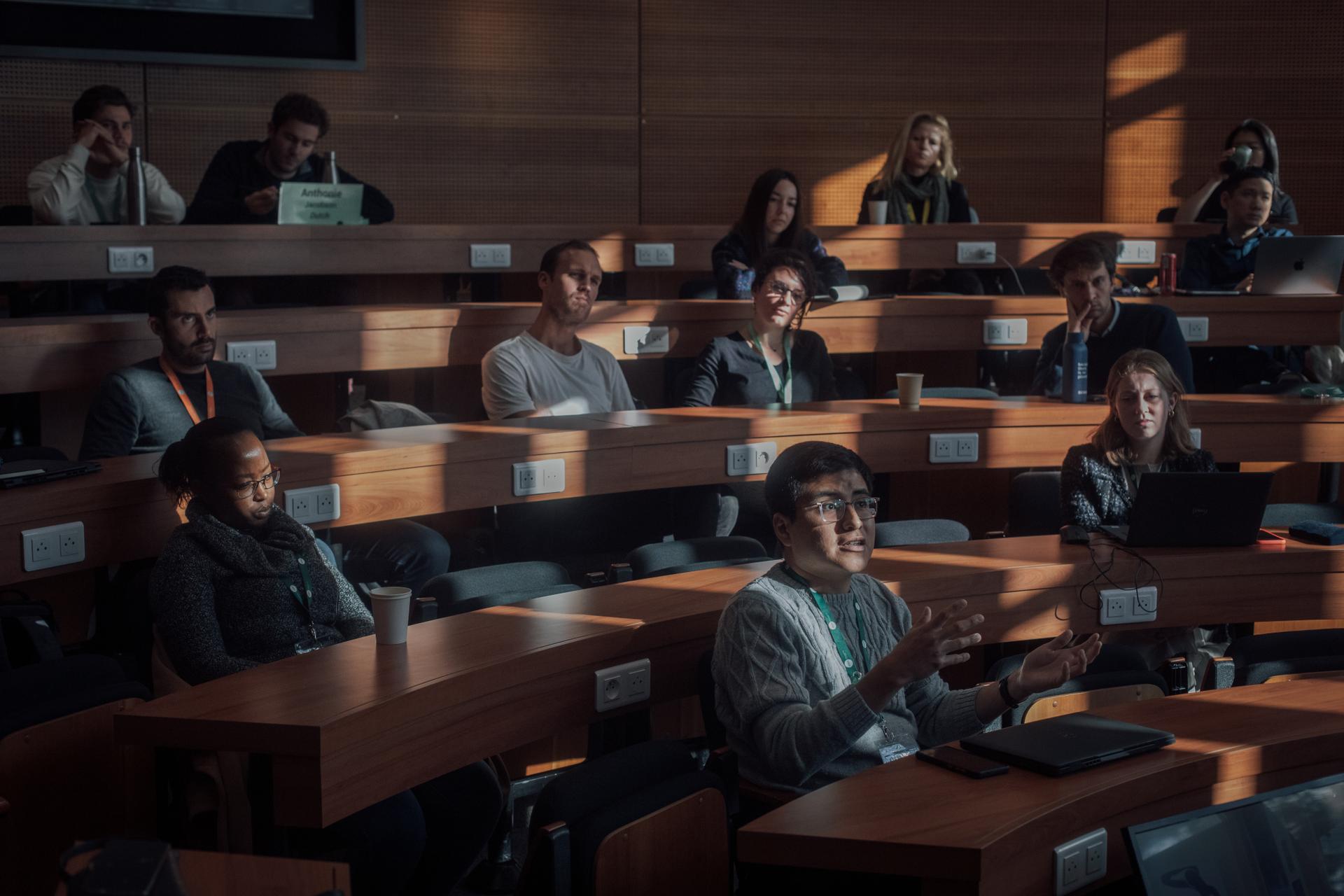 Table ronde « Exploring new business models for a sustainable economy », à l’Insead, le 4 novembre 2022. 