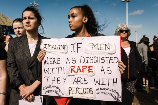 Une manifestation contre les violences faites aux femmes, à Durban, en Afrique du Sud, en septembre 2019.