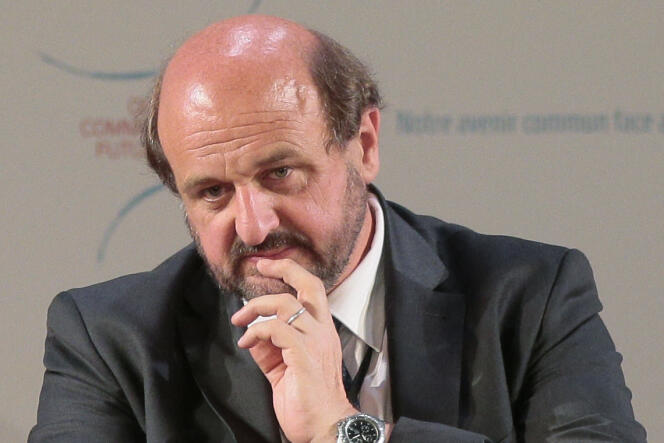 Le climatologue Hervé Le Treut lors d’une conférence internationale sur le thème « Notre avenir commun face au changement climatique », le 7 juillet 2015, au siège de l’Unesco, à Paris.