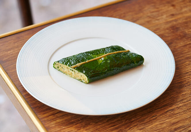 L’omelette de Thomas Graham photographiée le 9 novembre 2022 au restaurant Le Mermoz, à Paris.