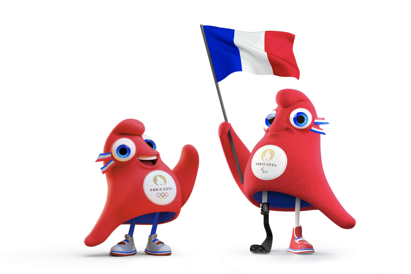Paris 2024 : les Phryges, en forme de bonnet phrygien, seront les mascottes des Jeux olympiques et paralympiques