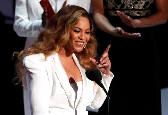 Intitulée « Beyoncé : reprises et réappropriations », la séance d’ouverture du séminaire de l’ENS est l’occasion d’introduire plusieurs questions soulevées par le phénomène Queen B. La chanteuse, en mars 2019, à Los Angeles.