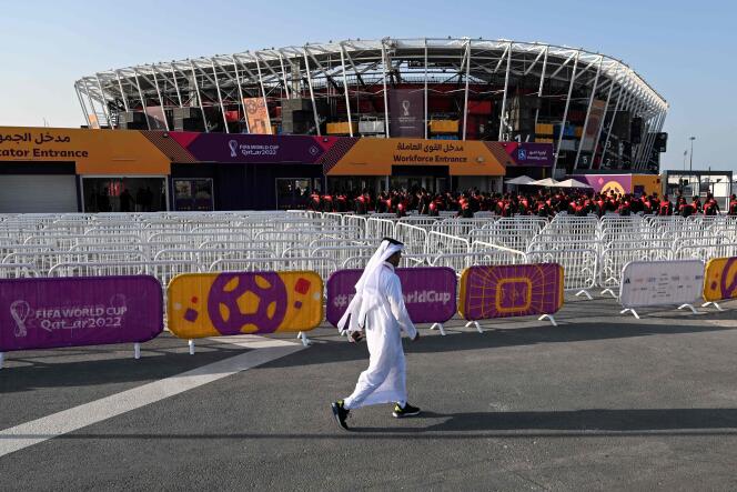 Estadio 974 en Doha, uno de los ocho para albergar la Copa del Mundo, 15 de noviembre de 2022.