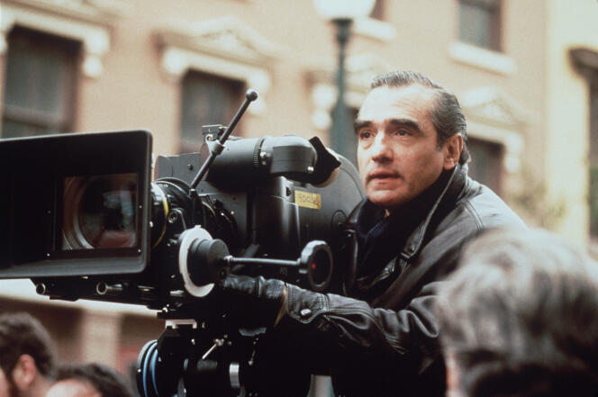 Martin Scorsese on the set of 
