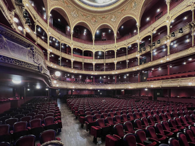 La salle du Théâtre du Châtelet à Paris, en janvier 2022.