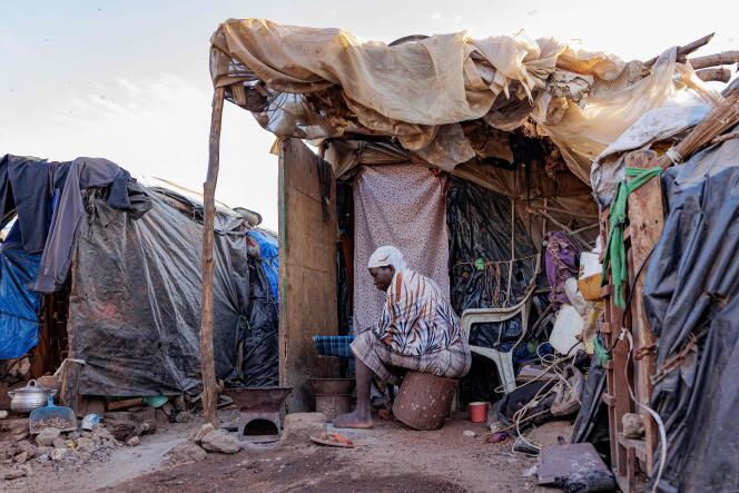 Dans le camp de déplacés de Faladié, à Bamako, le 9 novembre 2022. 