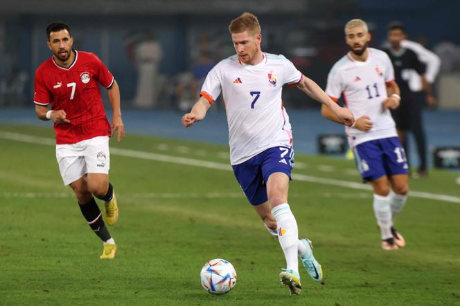 For Kevin De Bruyne and his Belgium team-mates, their second shirt had to be changed at the World Cup due to a breach of FIFA regulations. 