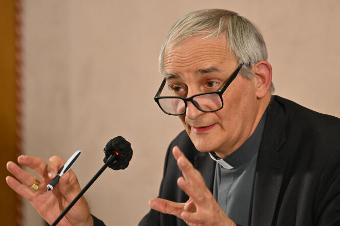 The Italian cardinal and president of the Italian Episcopal Conference, Matteo Maria Zuppi, on May 27, 2022, in Rome.