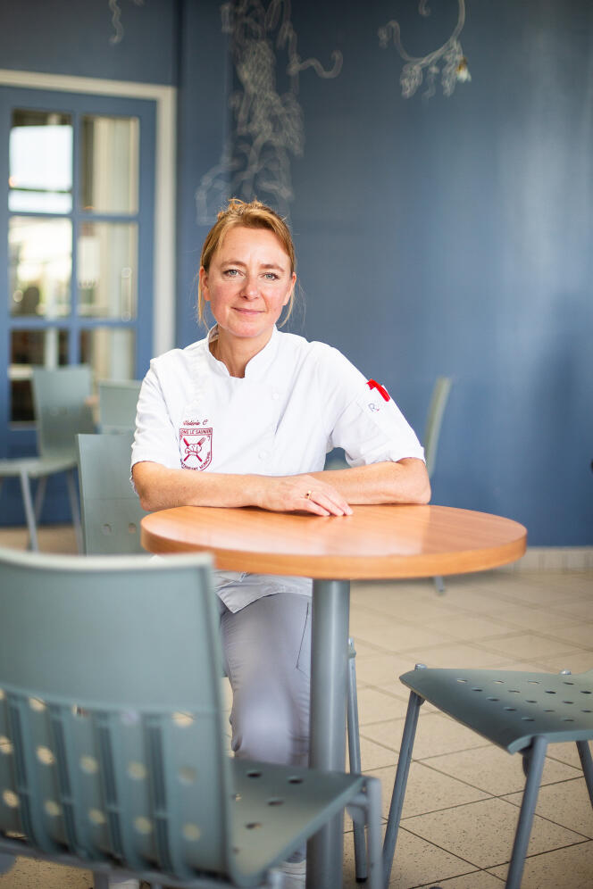 Valérie Chevriaut has worked for the municipal restaurant for eleven years, she has been responsible for purchasing for three years, in Lons-le-Saunier, on November 15, 2022.