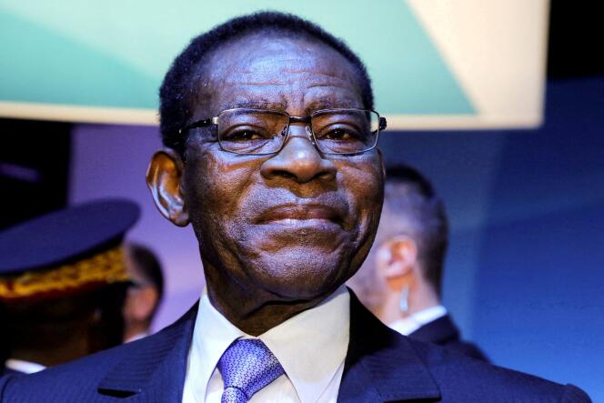 Teodoro Obiang Nguema Mbasogo au Forum de Paris sur la paix, le 12 novembre 2019.
