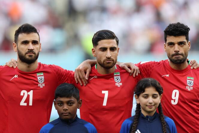 The Iranian national team's starting players chose to remain silent during their national anthem before their match against England