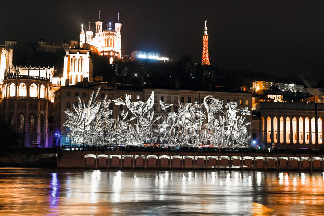 La Fête des lumières, à Lyon, en décembre  2021.