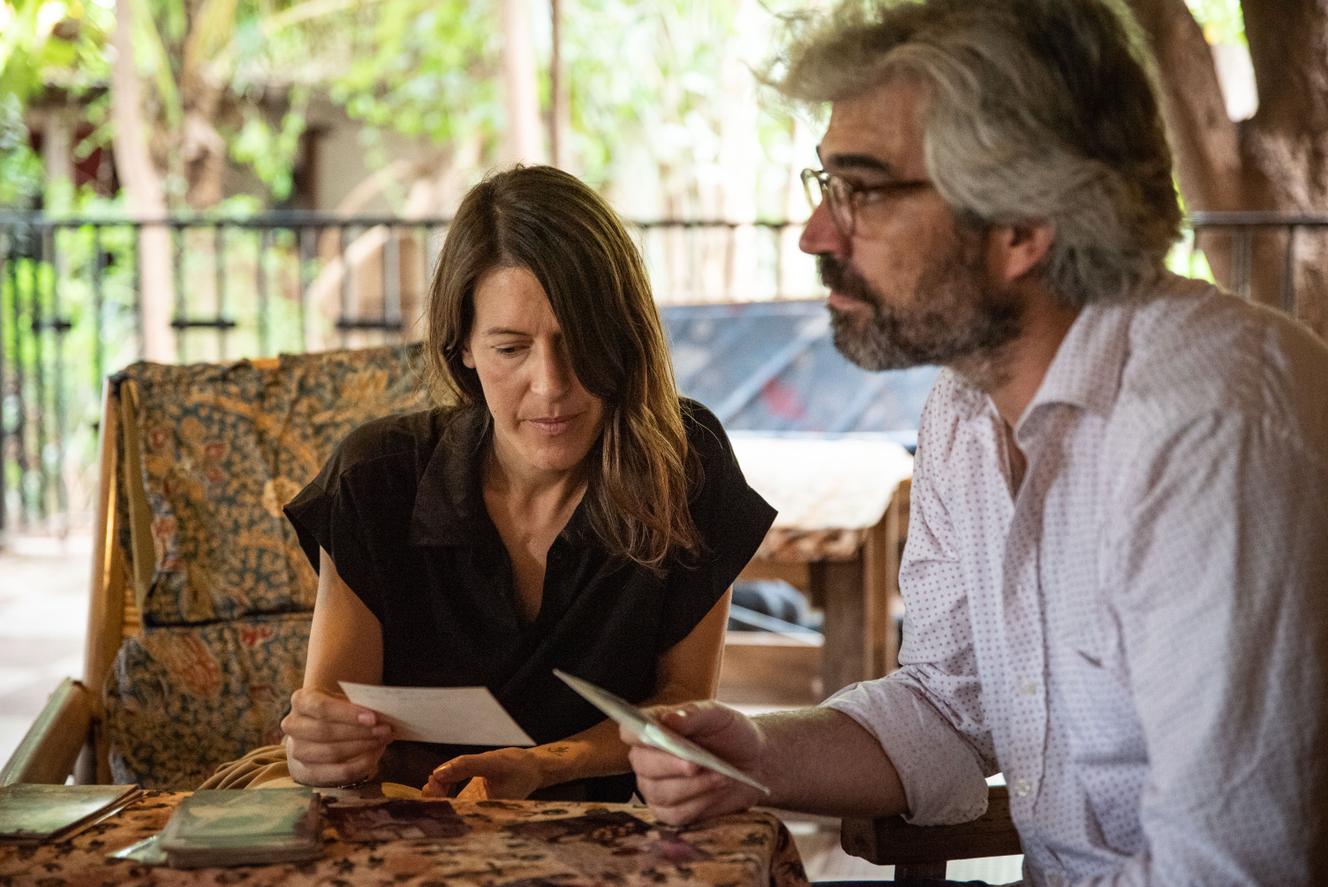 Les deux avocats Mes Noémie Saidi-Cottier et Joseph Breham, qui représentent gratuitement les neuf plaignants. A Bamako, au Mali, le 30 septembre 2021.