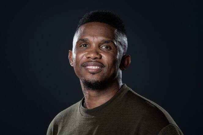 Former striker and president of the Cameroon Football Federation Samuel Eto'o, in Paris, in October 2019.