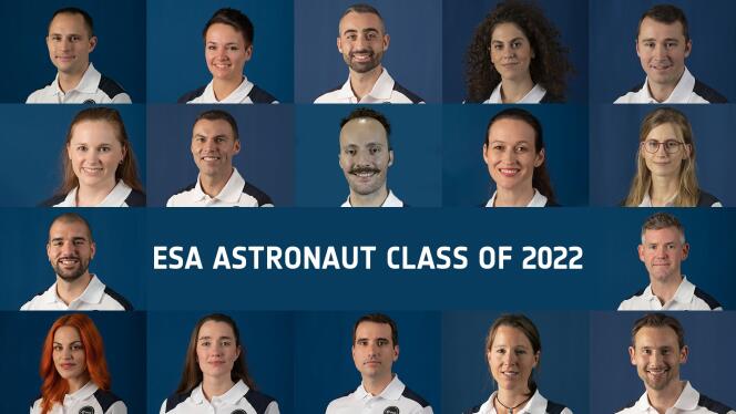 The European Space Agency presented their new recruits for 2022, November 23 2022.