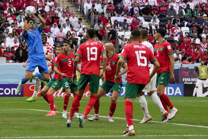 Le gardien des Lions de l’Atlas, Yassine Bounou, lors du match Maroc-Croatie du 23 novembre 2022, pendant la Coupe du monde au Qatar.