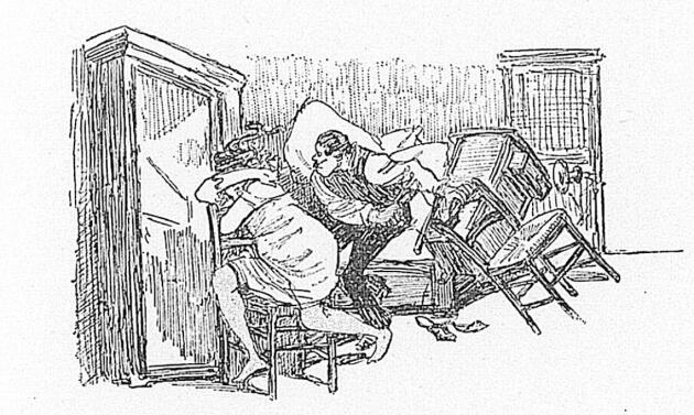Illustration tirée du recueil « Dans la rue, chansons et monologues », A. Bruant, 1899.