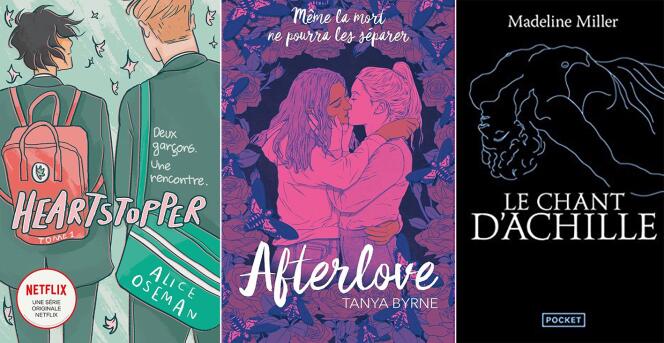 « Le Chant d’Achille », « Afterlove » ou encore « Heartstopper » : les romances LGBTQ+ s’affichent sur les étals de librairies souvent grâce au réseau littéraire de Tik Tok.