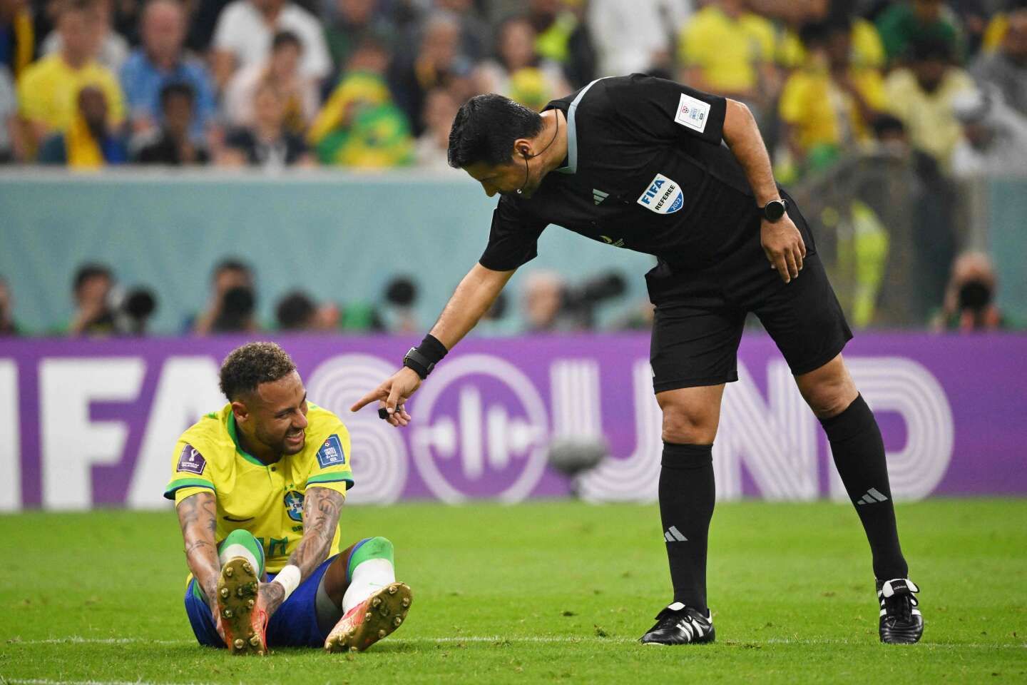Coupe du monde 2022 : victorieux de la Serbie, le Brsil sinquite pour Neymar, victime dune entorse  la cheville