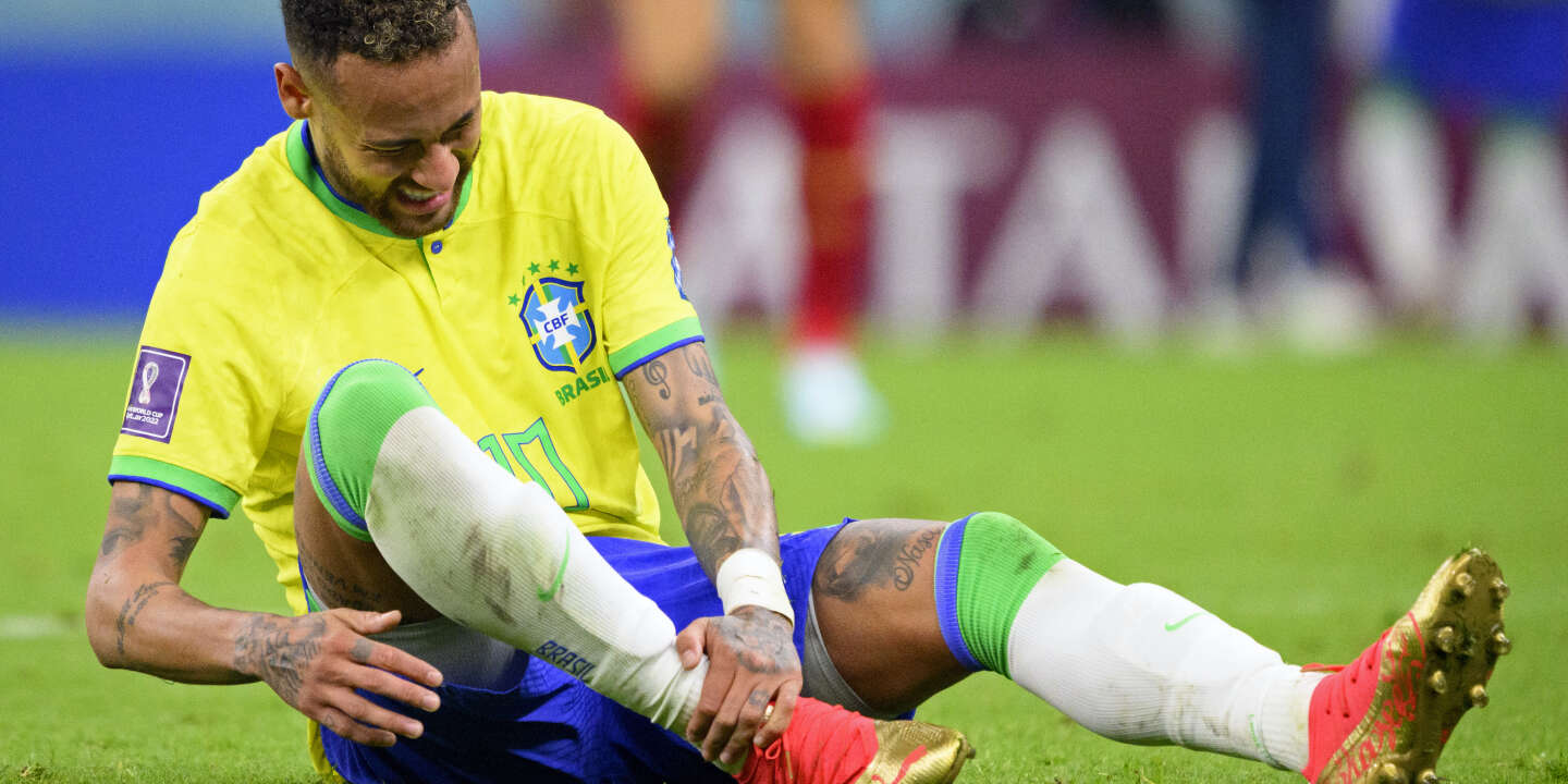 World Cup 2022 Tears as Neymar injured during Brazil vs
