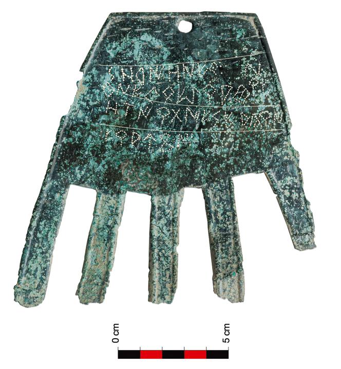 Iruleg's hand, engraved in the Basque language, more than 2000 years ago.