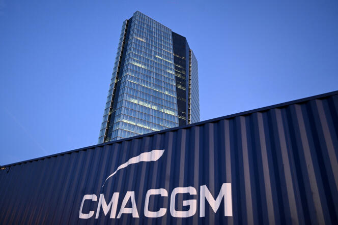 Le siège de l’armateur français CMA CGM, à Marseille, le 27 septembre 2022.
